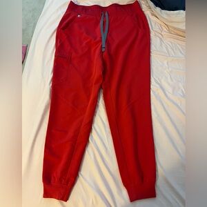 Figs - Women’s Pop Red Scrub Pants